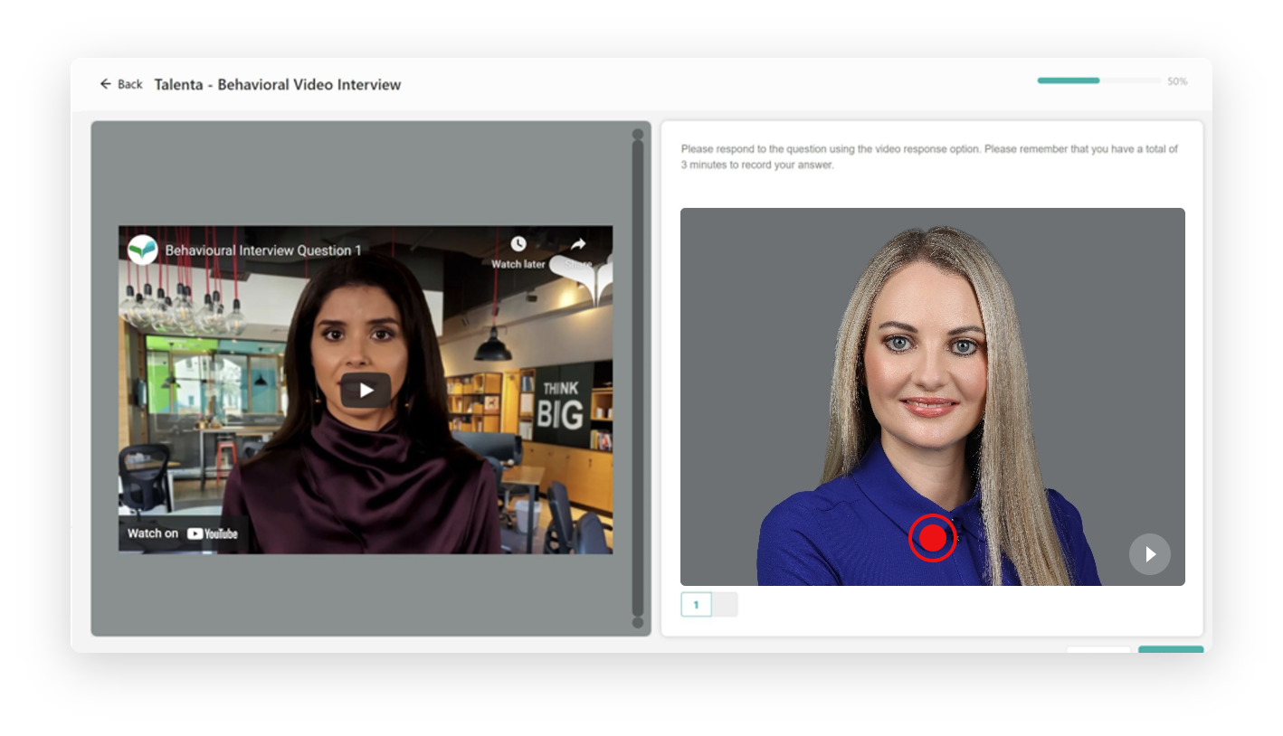 AI Proctoring and Video Interviewing using Talenta